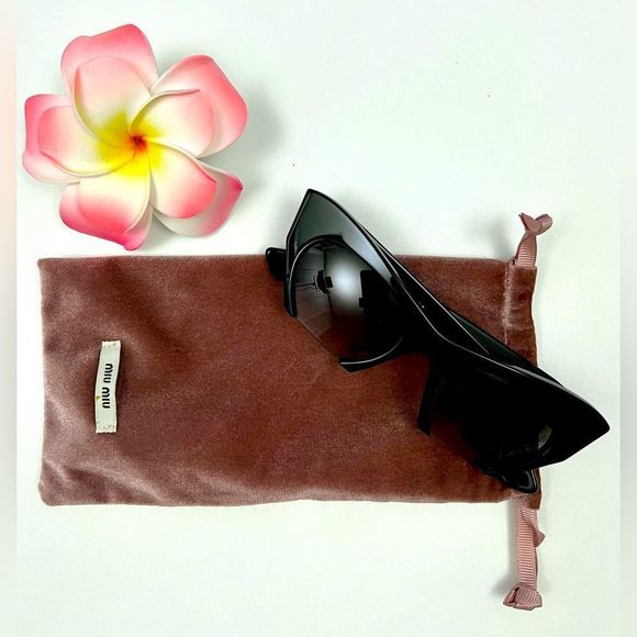 MIU MIU Acetate Sunglasses Black - Picture 12 of 14